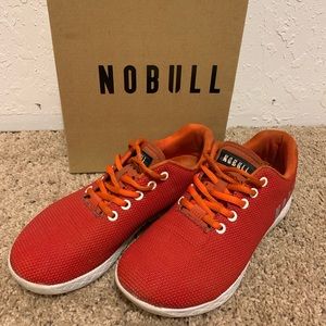 Used burnt orange NOBULL trainers